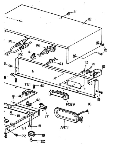 Rear chassis and top cover