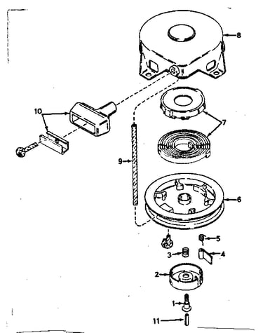 Rewind starter no. 590420
