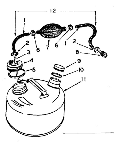 Optional gas tank assembly part number 5973