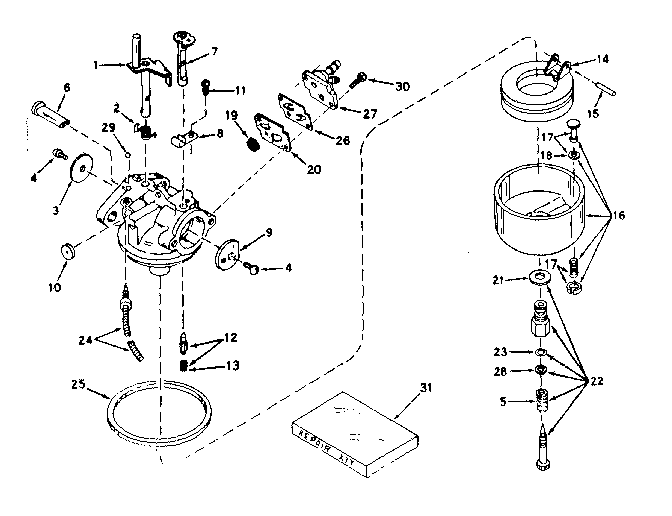 Carburetor no. 631601
