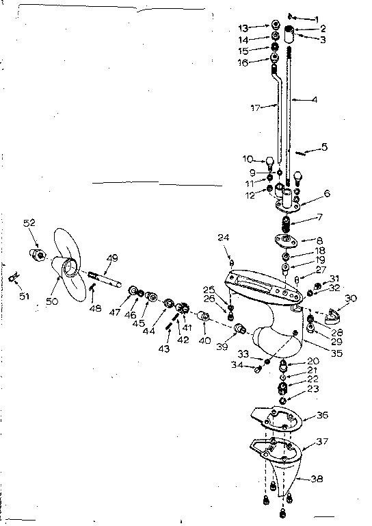 Gear housing assembly