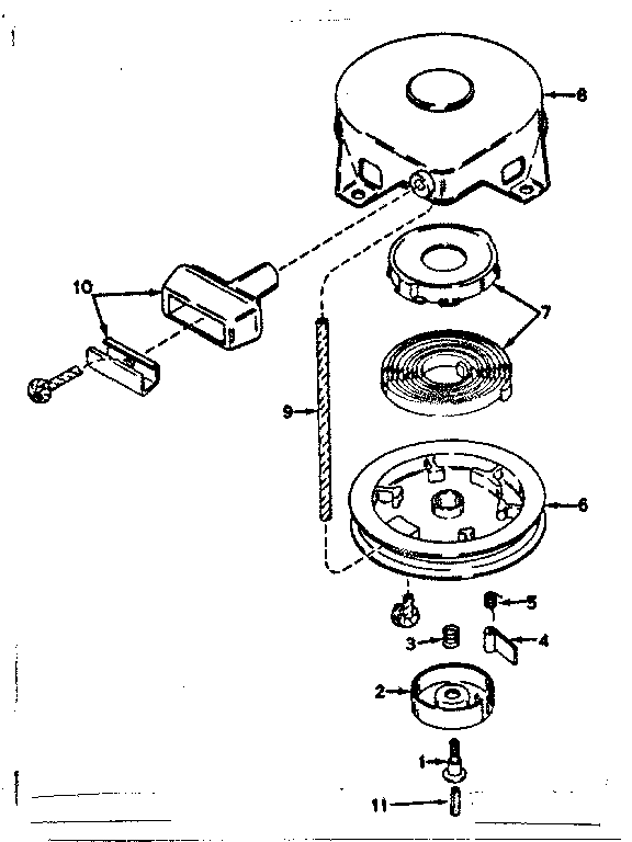 Rewind starter no. 590420