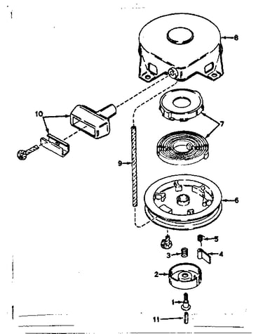 Rewind starter no. 590420