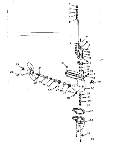 Lower unit assembly
