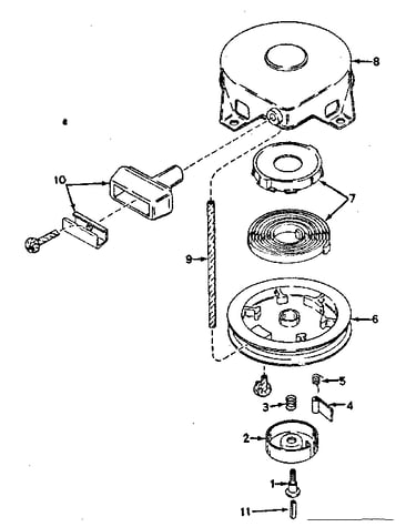 Rewind starter no. 590420
