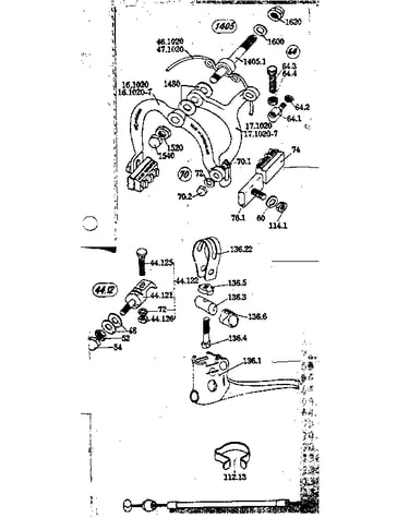 Weinmann caliper brake (used on front wheels only)