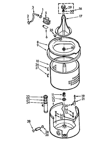Tub and basket assembly