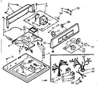 Kenmore 1107005408 top and console assembly diagram