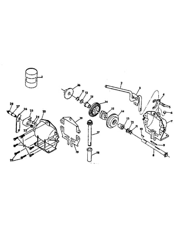Gear case assembly part number 64247