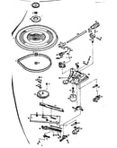 Record player mechanism view