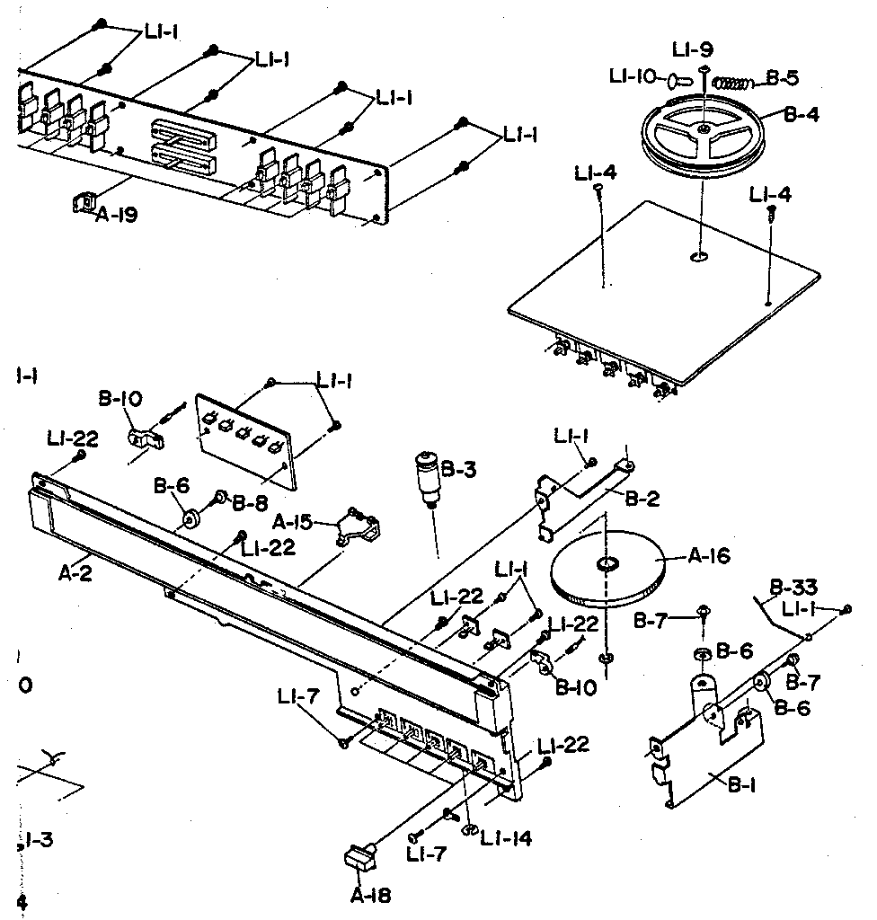 Back screen assembly