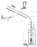 Drive shaft assembly-lower bearings-cutting head