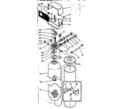Kenmore 625341000 resin tank, valve adaptor and connecting parts diagram