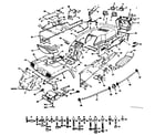 Craftsman 917253715-1980 chassis, fender and dashboard diagram