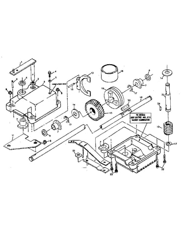 Gear case assembly part no. 84516