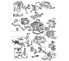 Briggs & Stratton 422707 (0133-01 - 0133-01) cylinder assembly diagram
