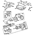 Briggs & Stratton 422707 (0133-01 - 0133-01) flywheel & ring gear assembly, starting motor diagram