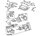 Briggs & Stratton 422707 (0133-01 - 0133-01) flywheel & ring gear assembly, starting motor diagram