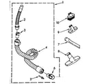 Kenmore 1162420082 hose and attachment parts diagram