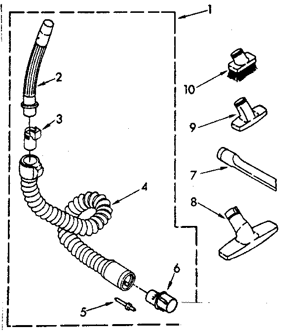 HOSE AND ATTACHMENT PARTS