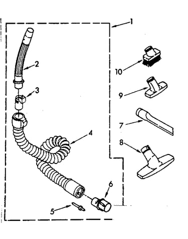 Hose and attachment parts
