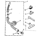 Kenmore 1162430084 hose and attachment parts diagram