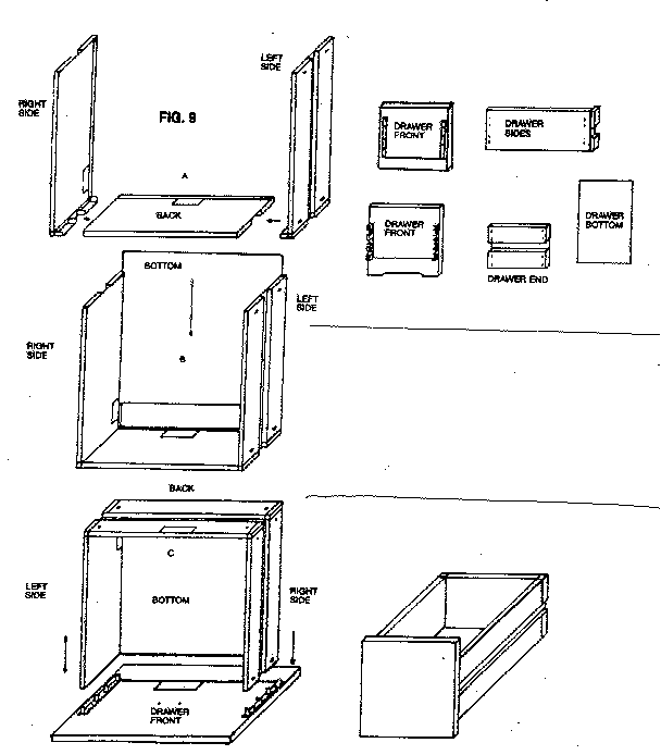 PLASTIC DRAWER ASSEMBLY