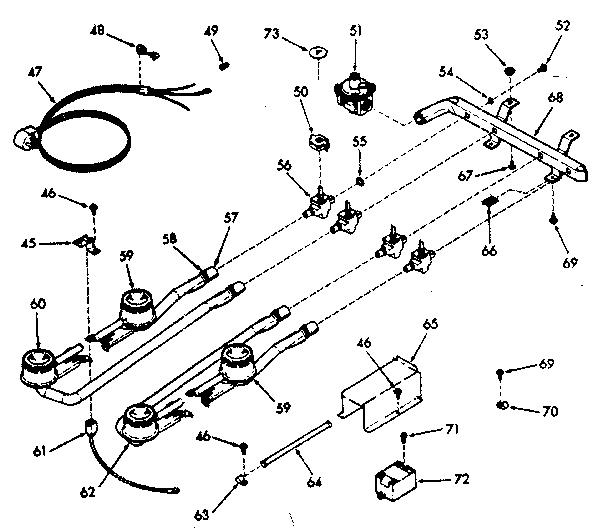 Burner section