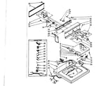 Kenmore 11083370320 top and console parts diagram
