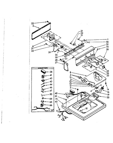 Top and console parts