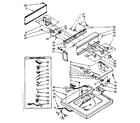 Kenmore 11082371620 top and console parts diagram