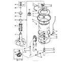 Kenmore 11083371120 tub and basket parts (suds only) diagram