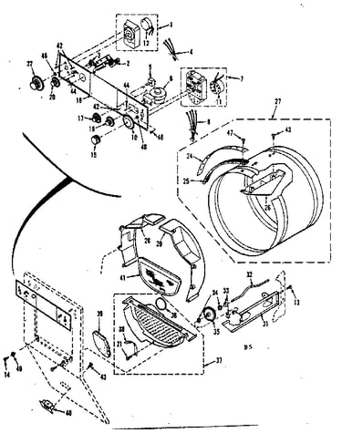 Console controls, drum