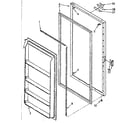 Kenmore 1068241512 door parts diagram