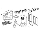 Kenmore 155845400 chimney and optional equipment diagram