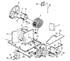 Kenmore 2538741450 electrical system and air handling parts diagram