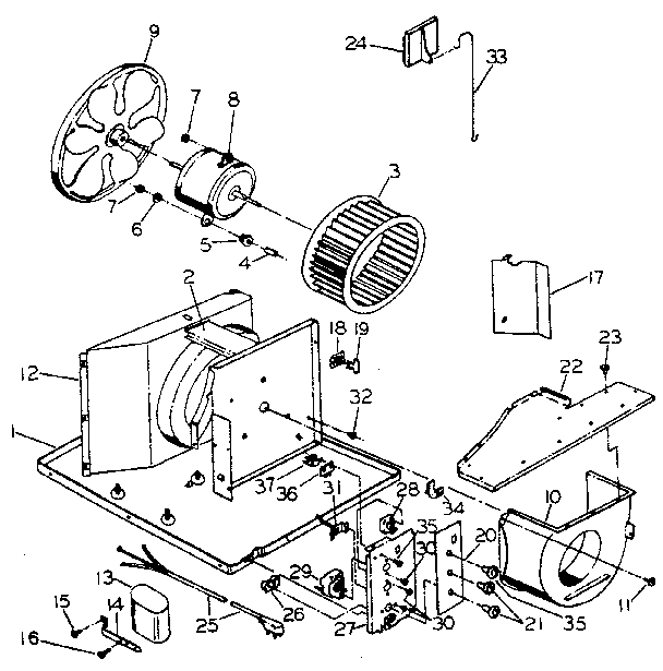 Electrical system and air handling parts