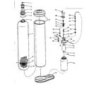 Kenmore 625340220 tank assembly, feeder valve assembly, nozzle & venturi diagram