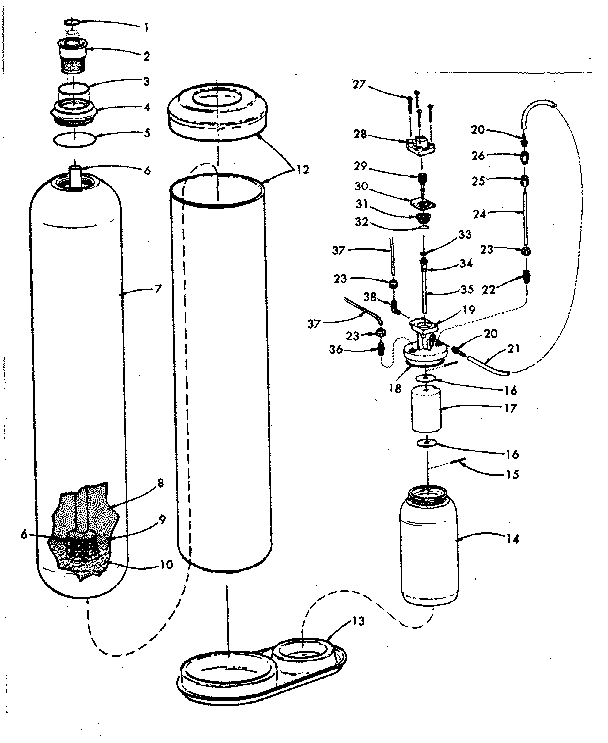 Tank assembly, feeder valve assembly, nozzle & venturi