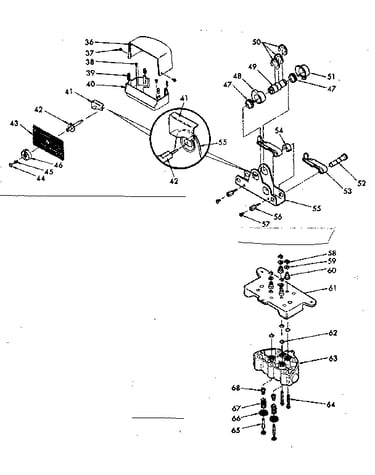 Covers, face place & connecting parts & cam nest/valve cap
