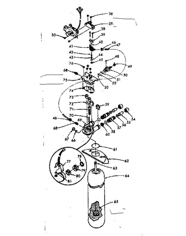 Resin tank, valving and connecting parts