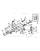Motor, bracket, and pressure switch