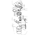 Kenmore 62534712 major component assemblies and associated parts diagram