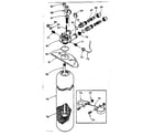 Kenmore 625348101 resin tank, valve adaptor and connecting parts diagram