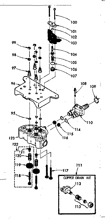 Valve cap, safety valve and flow washer housing