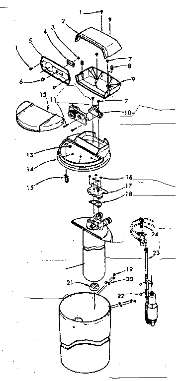 Major assemblies and connecting parts
