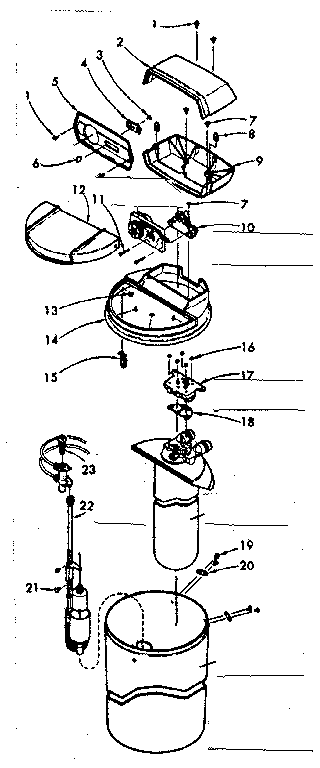 Major assemblies and connecting parts