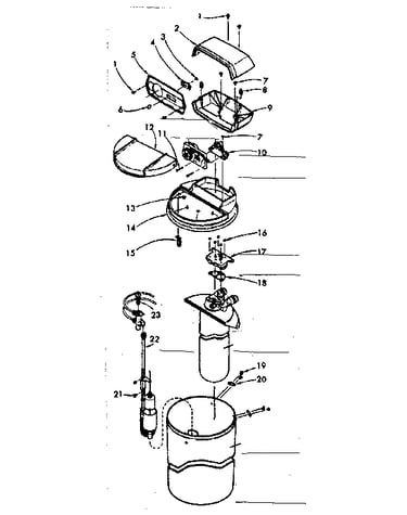 Major assemblies and connecting parts