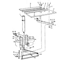 Craftsman 11329342 rip fence and base assembly diagram