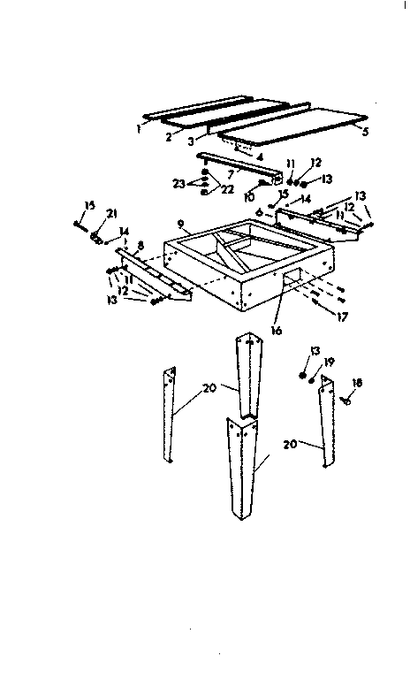 TABLE AND FRAME